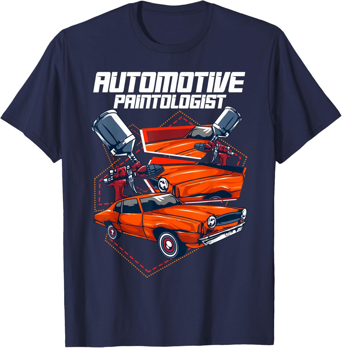 Automotive Paintologist Funny Car Repair Painter T-Shirt - T-Shirt | Navy