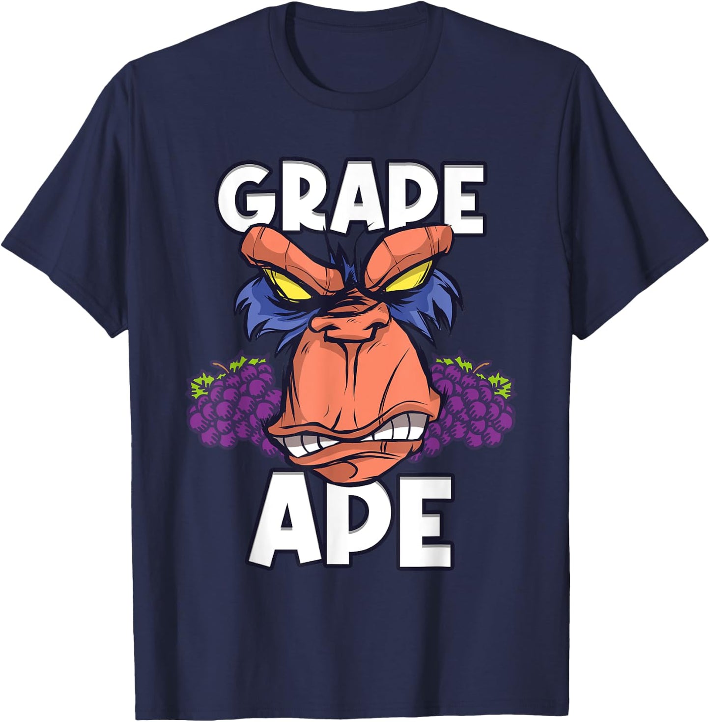 Grape Apes Grapes T-Shirt - T-Shirt | Navy