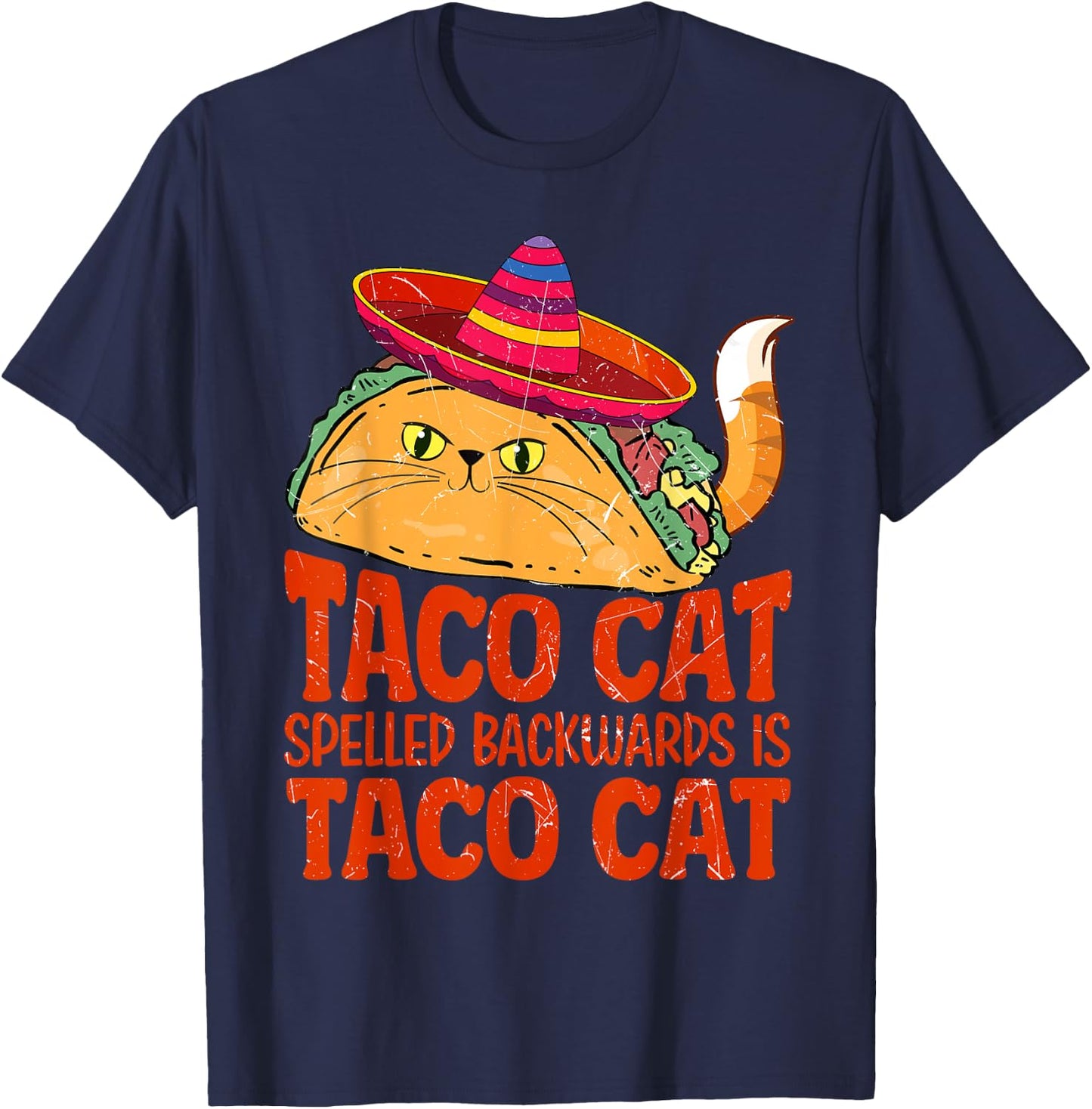 taco cat spelled backwards is taco cat Women T-Shirt - T-Shirt | Navy