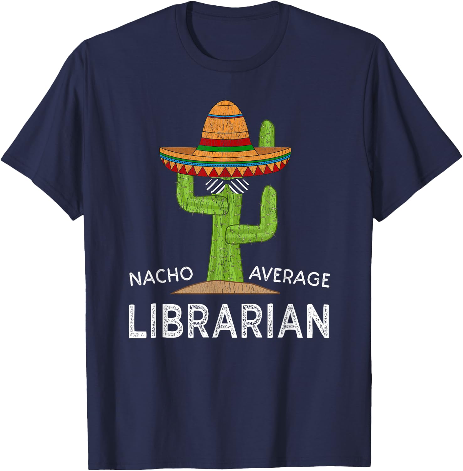Cute Fun Library Worker Funny Librarian T-Shirt - T-Shirt | Navy