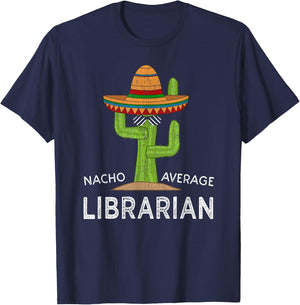 Cute Fun Library Worker Funny Librarian T-Shirt - T-Shirt | Navy