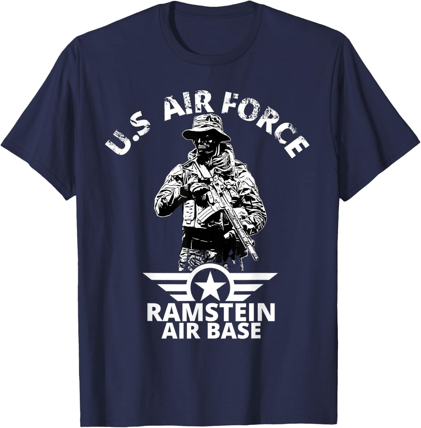 Ramstein Air Base American Army USAF Air Force T-Shirt - T-Shirt | Navy