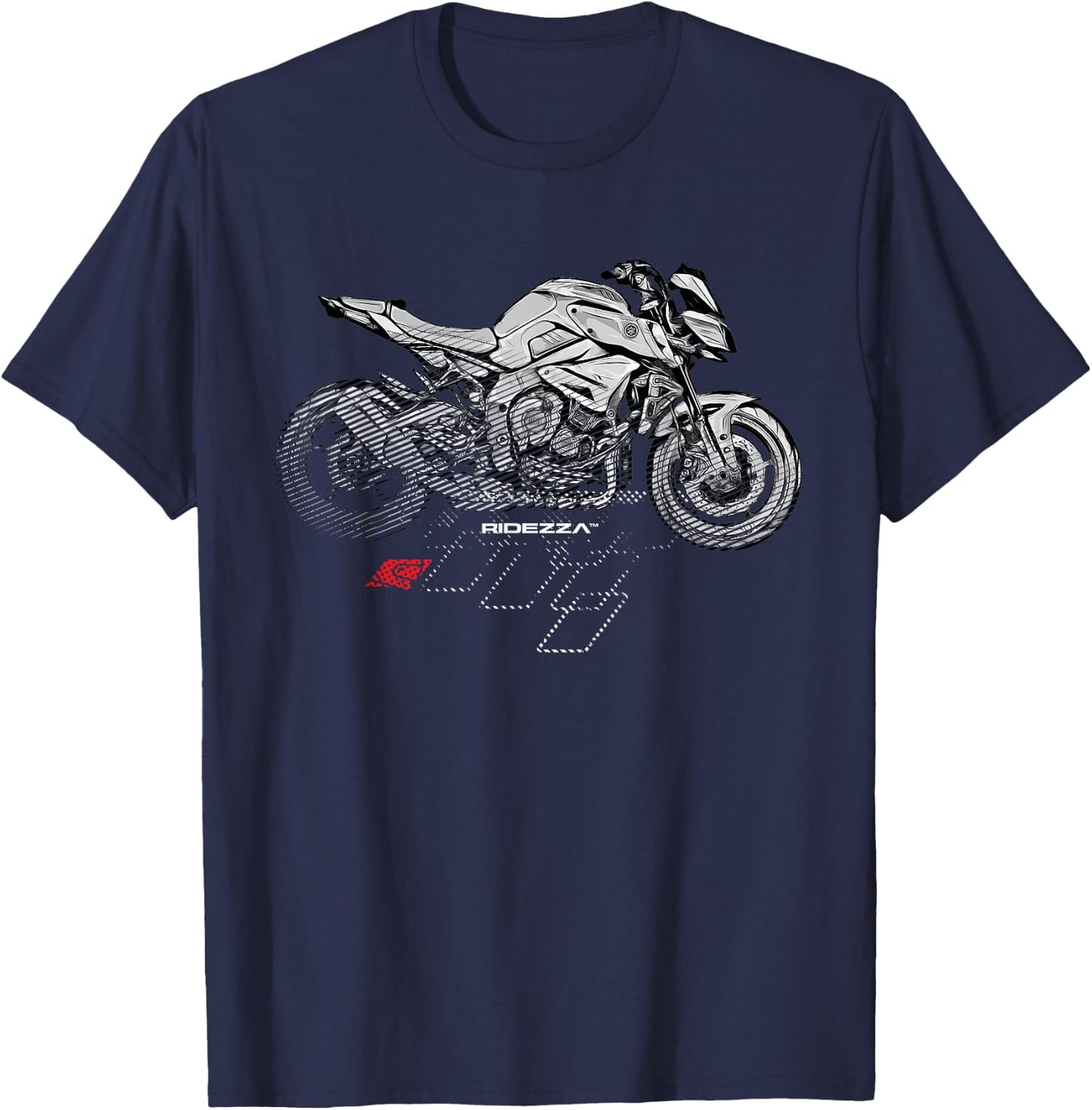 Ridezza SuperGP FZ10 MT10 Motorcyclist T-Shirt - T-Shirt | Navy