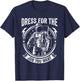Dress for the Job You Want Astronaut Space Exploration T-Shirt - T-Shirt | Navy