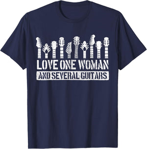 Guitar Funny Guitarist Saying Musician Guitar T-Shirt - T-Shirt | Navy