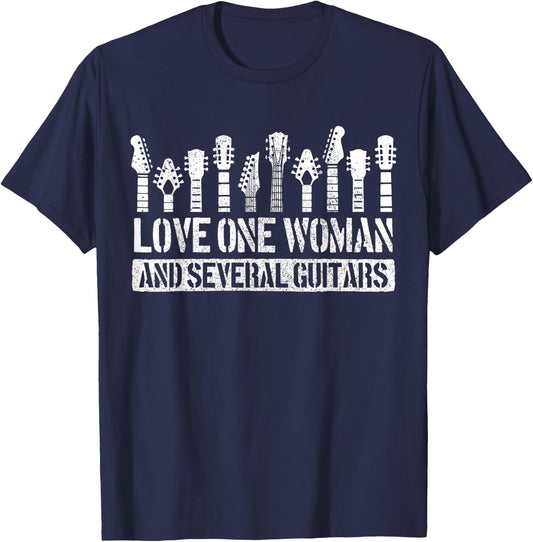 Guitar Funny Guitarist Saying Musician Guitar T-Shirt - T-Shirt | Navy