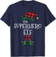 The Superhero Elf Matching Family Group Gift Funny Christmas T-Shirt - T-Shirt | Navy