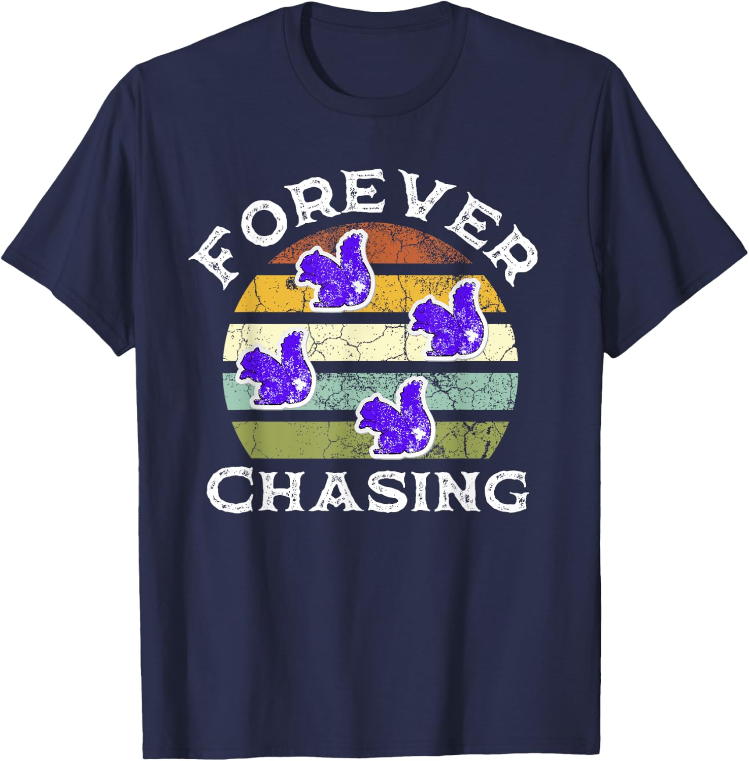 Purple Squirrel Forever Chasing Funny Recruiter Recruiting T-Shirt - T-Shirt | Navy