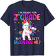 I'm Ready For 2nd Grade Shirt Back To School 2nd Grade Girls T-Shirt - T-Shirt | Navy