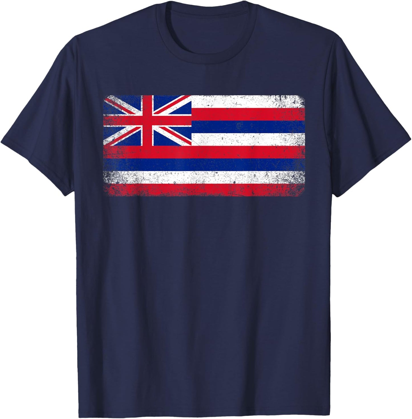 State of Hawaii Hawaiian Flag Retro Vintage Gift Men Women T-Shirt - T-Shirt | Navy