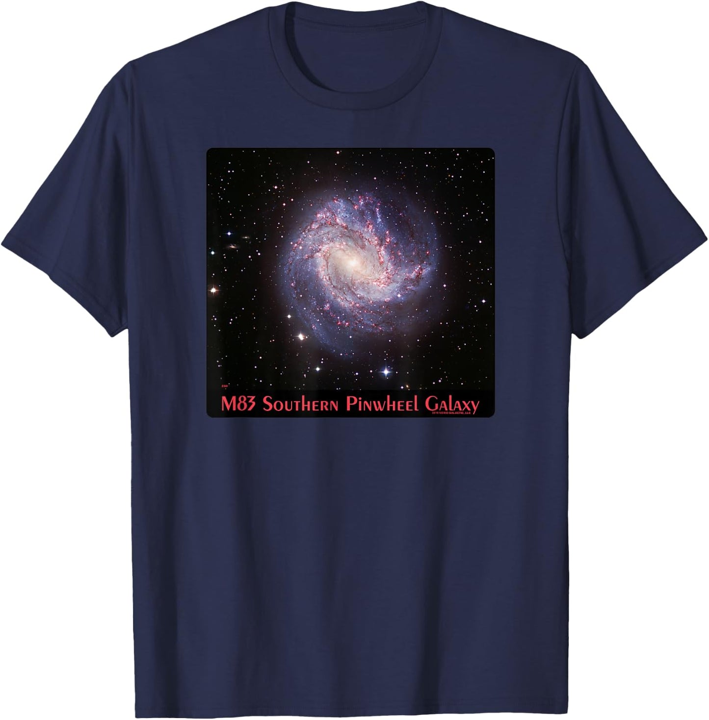 M83 Southern Pinwheel Galaxy Messier 83 Space Astronomy T-Shirt - T-Shirt | Navy