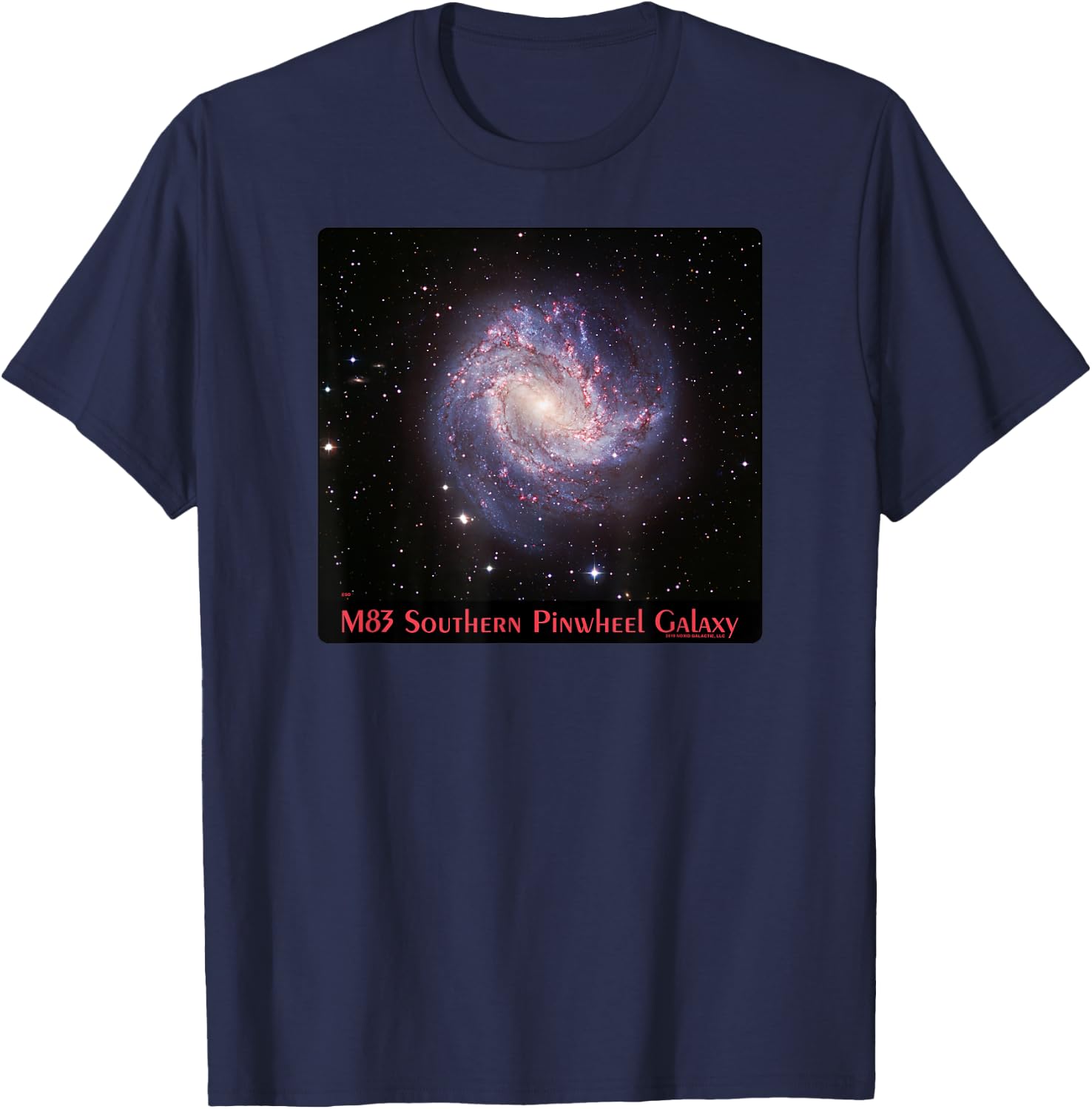M83 Southern Pinwheel Galaxy Messier 83 Space Astronomy T-Shirt - T-Shirt | Navy