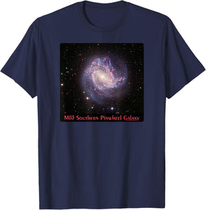 M83 Southern Pinwheel Galaxy Messier 83 Space Astronomy T-Shirt - T-Shirt | Navy