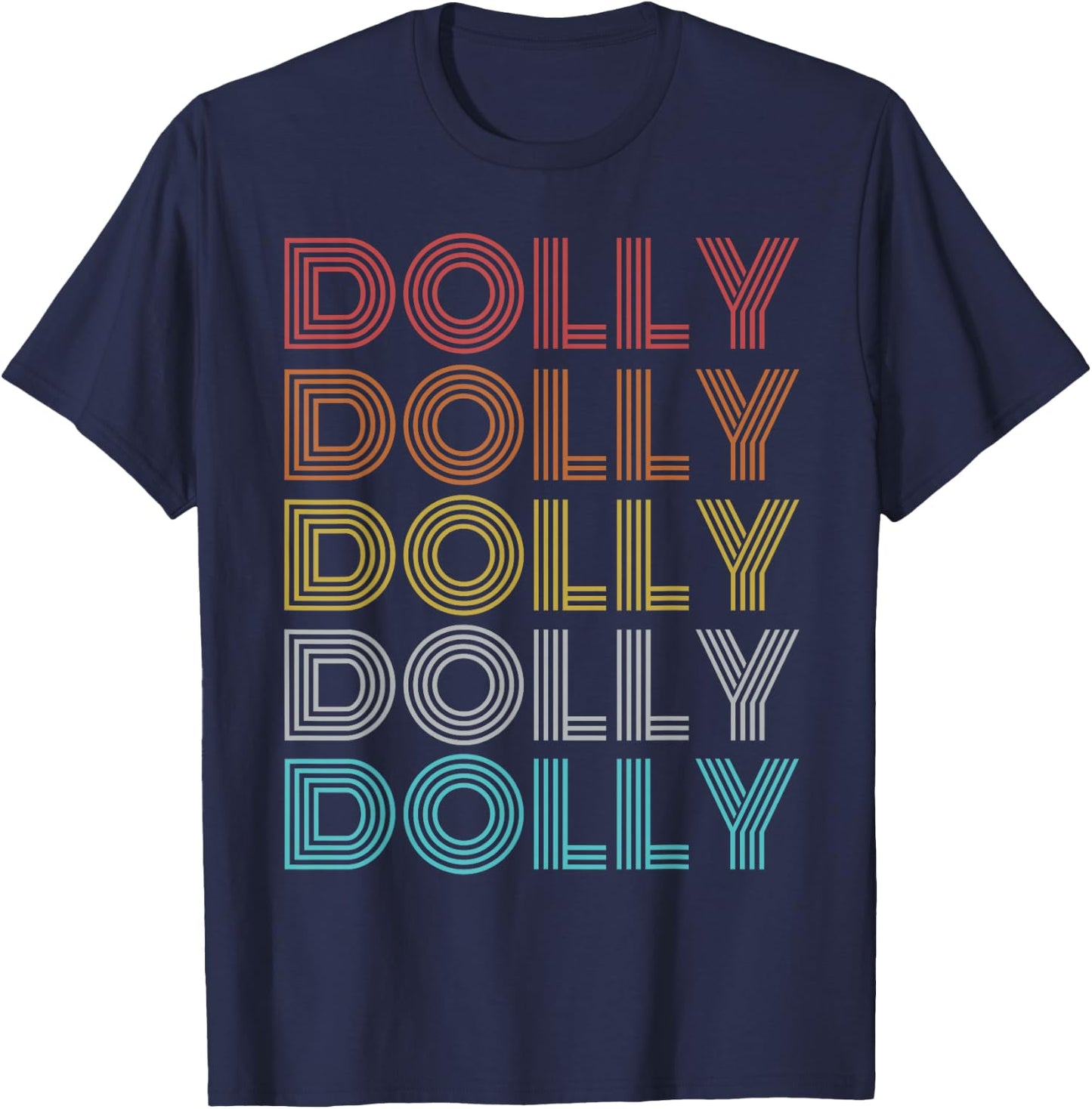 Retro Vintage Dolly T-Shirt - T-Shirt | Navy