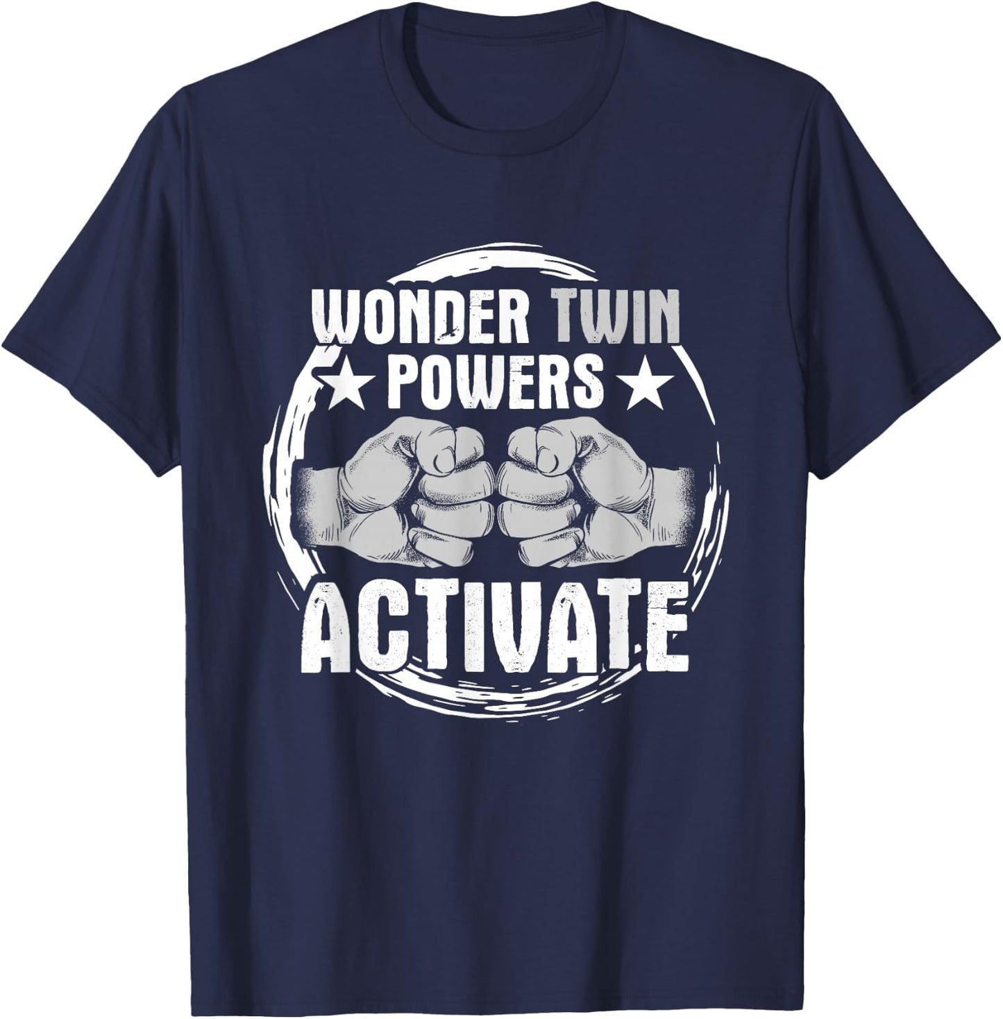 Wonder Twin Powers Activate - Twins T-Shirt - T-Shirt | Navy