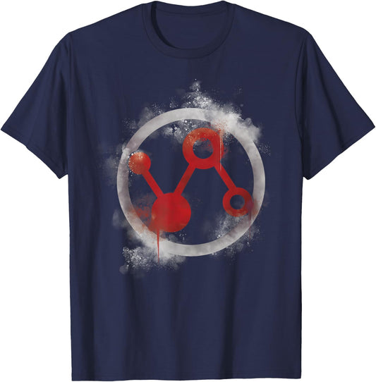 Marvel Avengers Endgame Ant-Man Spray Paint Logo T-Shirt - T-Shirt | Navy
