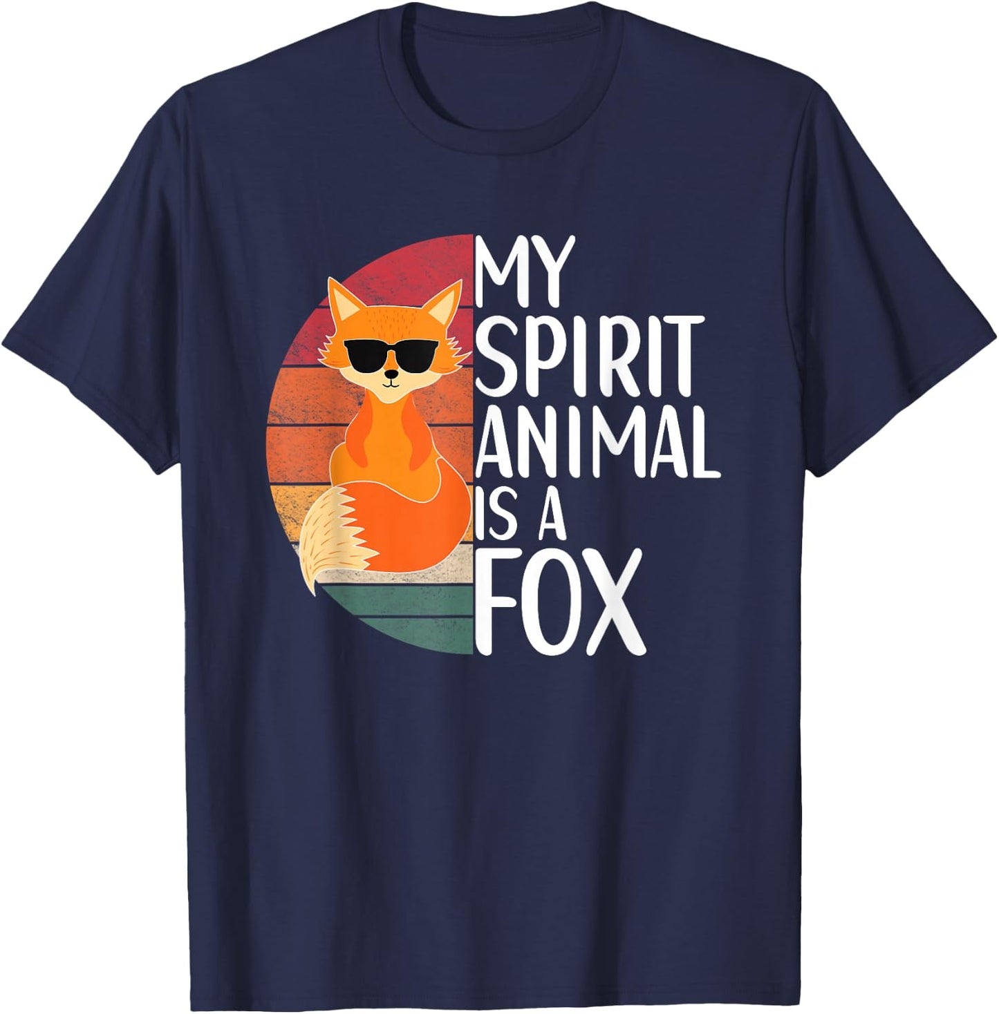 My Spirit Animal Is A Fox For Fox Lovers Women Toddler T-Shirt - T-Shirt | Navy