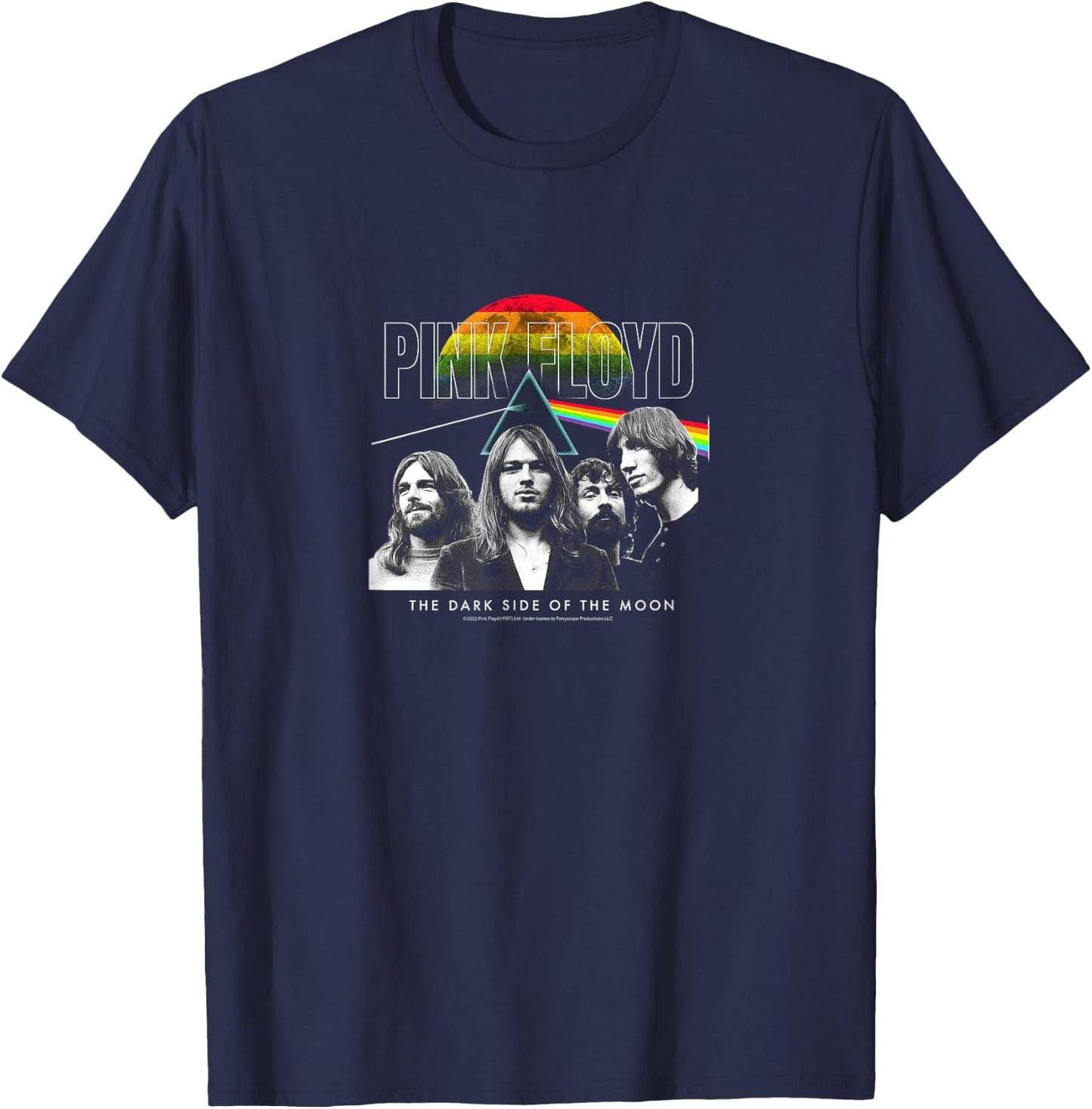 Pink Floyd - The Dark Side of The Moon T-Shirt - T-Shirt | Navy