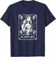 Corpse Bride Emily Skulls And Thorns Tarot Card Portrait T-Shirt - T-Shirt | Navy