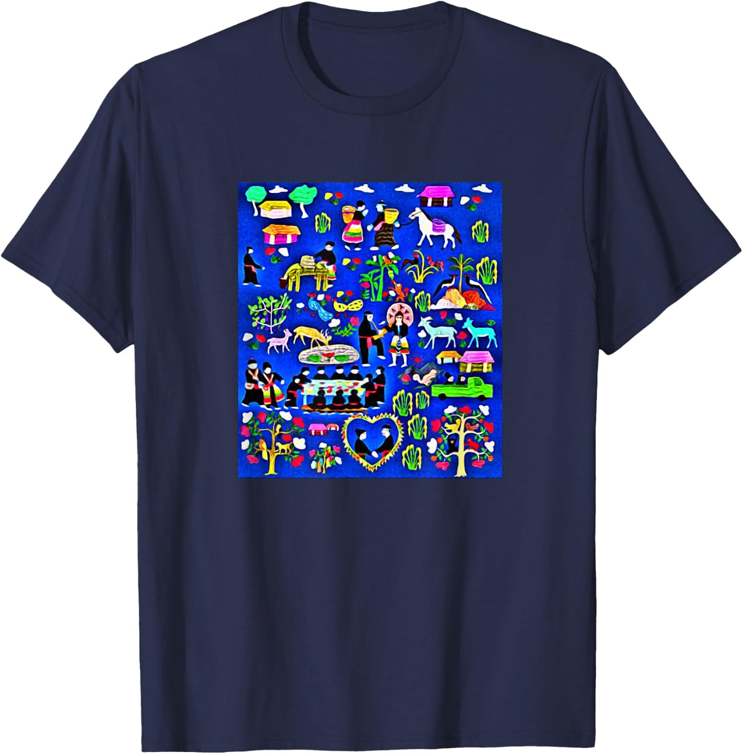 Hmong Love Story Spirit Lock T-Shirt - T-Shirt | Navy