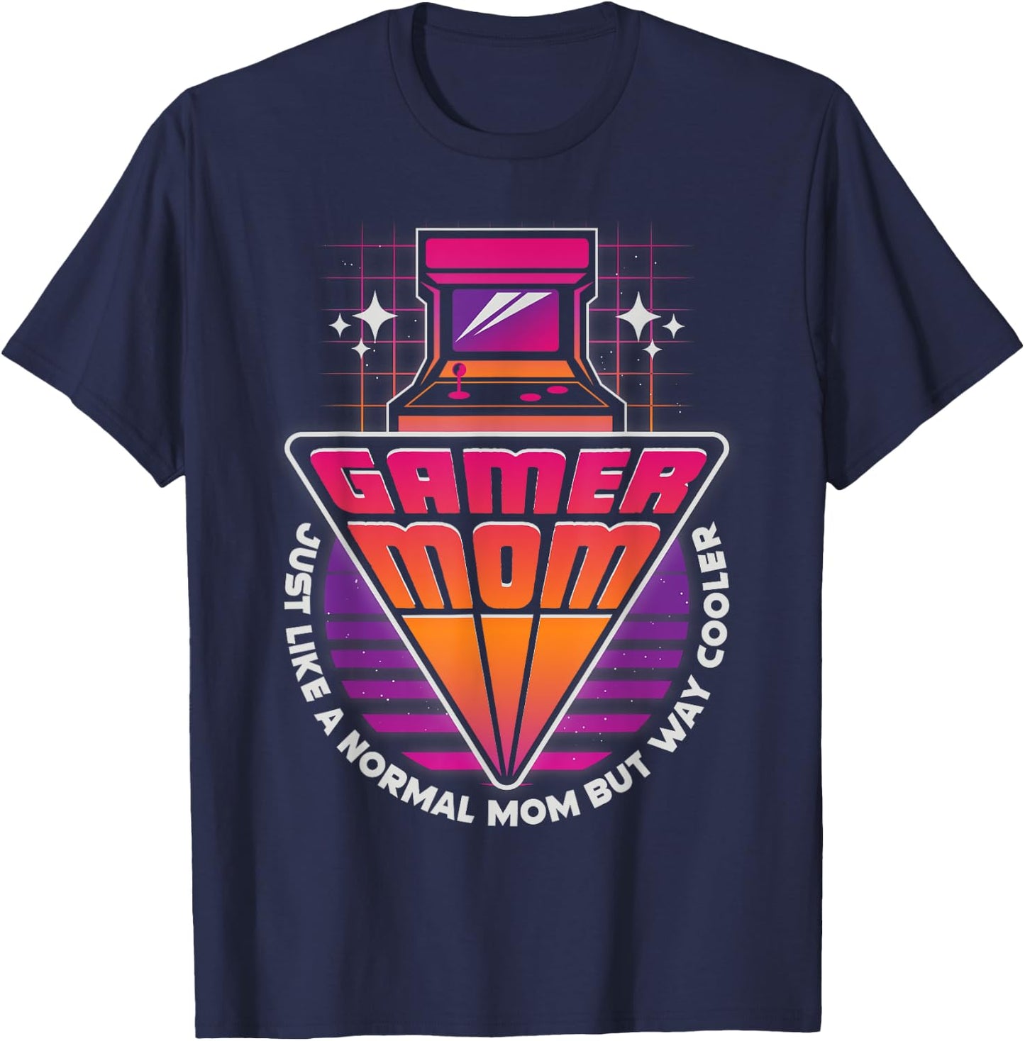 Gamer Mom Mother's Day Arcade Video Game Gaming Mommy Mama T-Shirt - T-Shirt | Navy
