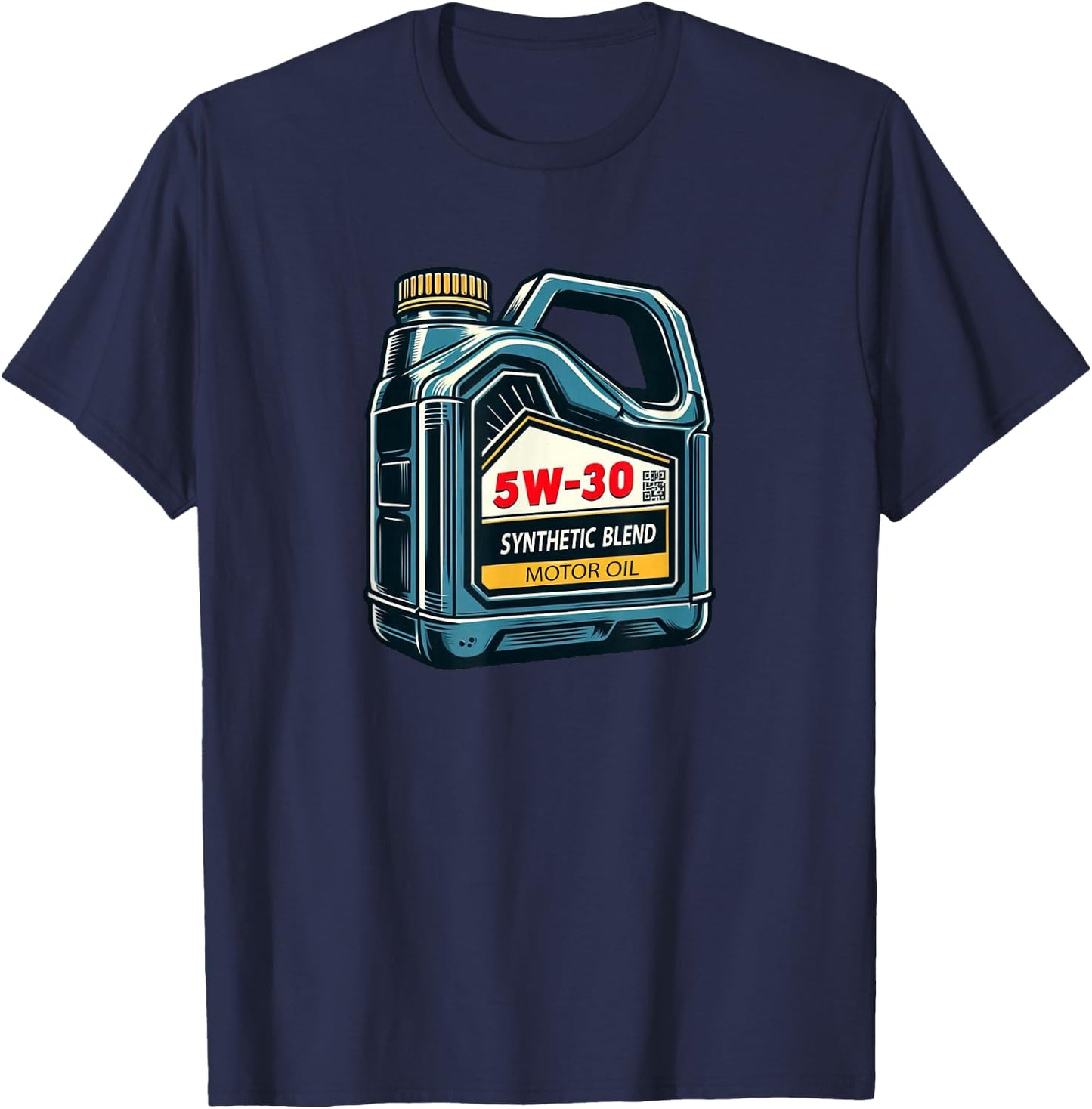 5W-30 Motor Oil Mechanic T-Shirt - T-Shirt | Navy