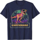 Godfathersaurus T Rex Dinosaur Godfather Saurus Matching T-Shirt - T-Shirt | Navy