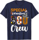 Special Education Boo Crew Ghost Funny Halloween Matching T-Shirt - T-Shirt | Navy