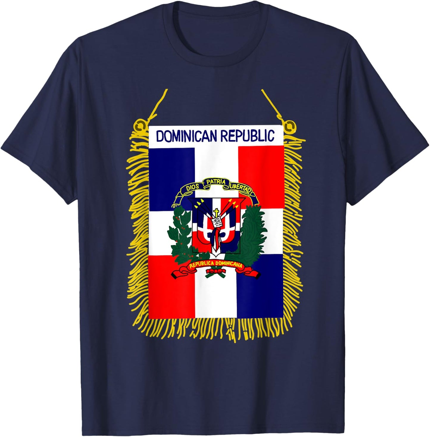 Dominican republic shirt Flag Santo Domingo heritage T-Shirt - T-Shirt | Navy