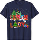 Funny Lunch Lady Christmas Pajama Matching Xmas Lunch Lady T-Shirt - T-Shirt | Navy