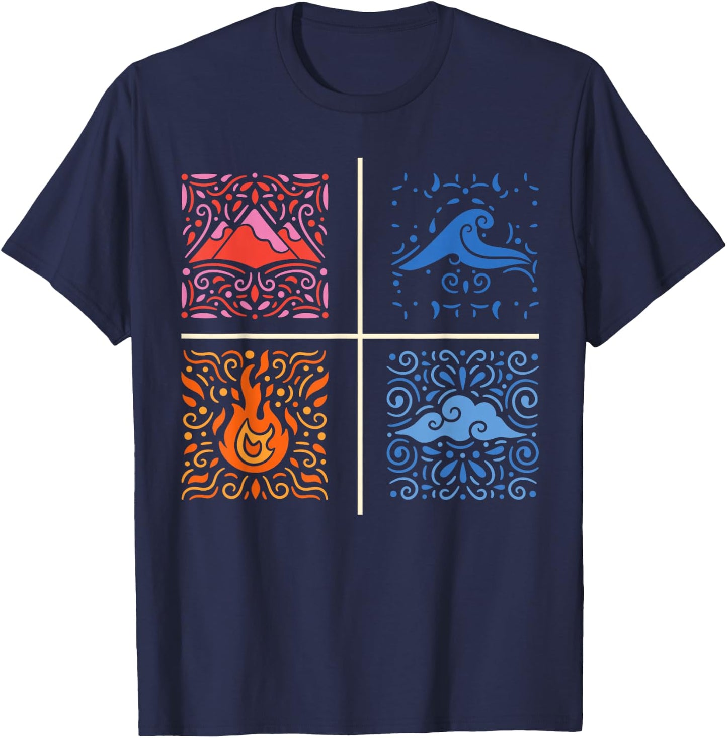 Four Elements T-Shirt - T-Shirt | Navy