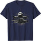 retro Vintage Commercial aircraft for Pilots and students T-Shirt - T-Shirt | Navy