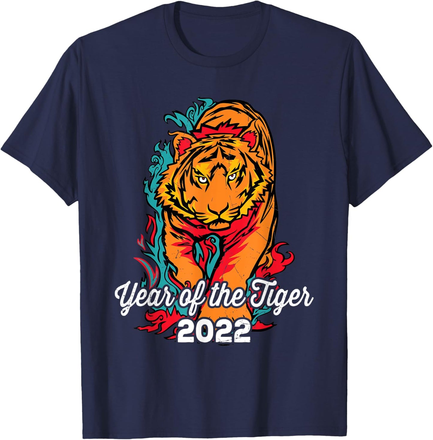 Water Tiger Year of the Tigers 2022 T-Shirt - T-Shirt | Navy