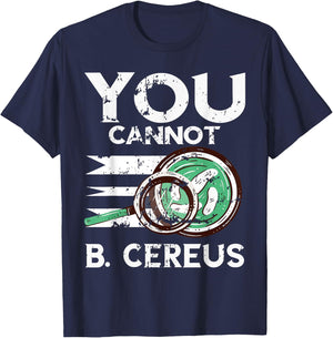 Microbiologist Vintage Bacteria Cereus Microscope Science T-Shirt - T-Shirt | Navy