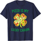 Pizza Is My Lucky Charm Pizza Shamrock St Patrick's Day T-Shirt - T-Shirt | Navy