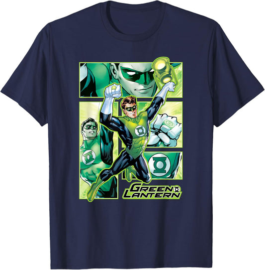 Green Lantern Panels T-Shirt - T-Shirt | Navy