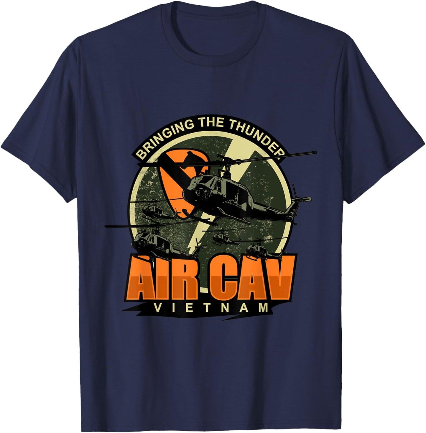 1st Air Cavalry Division Vietnam Veteran Veterans Day Xmas T-Shirt - T-Shirt | Navy