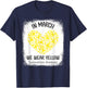 Heart In March We Wear Yellow Endometriosis Awareness T-Shirt - T-Shirt | Navy