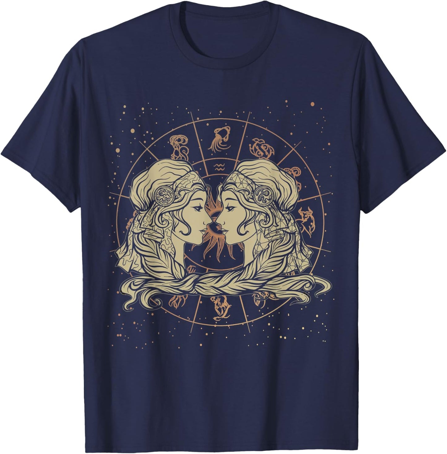 Gemini Birthday Born in May or June Zodiac Gemini T-Shirt - T-Shirt | Navy