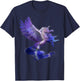 Unicorn Magical Mystical Purple Unicorn Pegasus T-Shirt - T-Shirt | Navy