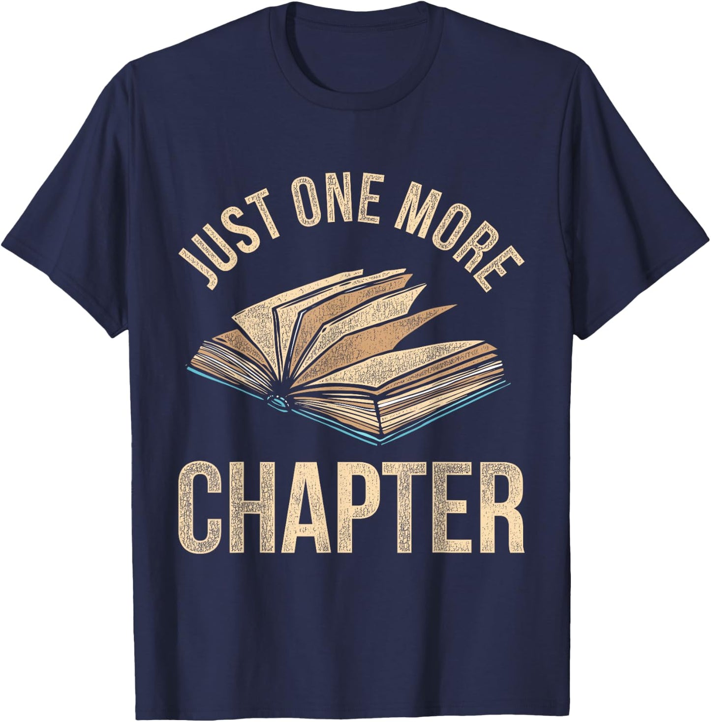 Just One More Chapter Reading T-Shirt - T-Shirt | Navy