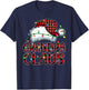 Grandpa Claus Shirt Christmas Lights Pajama Family Matching T-Shirt - T-Shirt | Navy