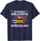 School Bus Driver's American Flag Pride | School Bus Driver T-Shirt - T-Shirt | Navy