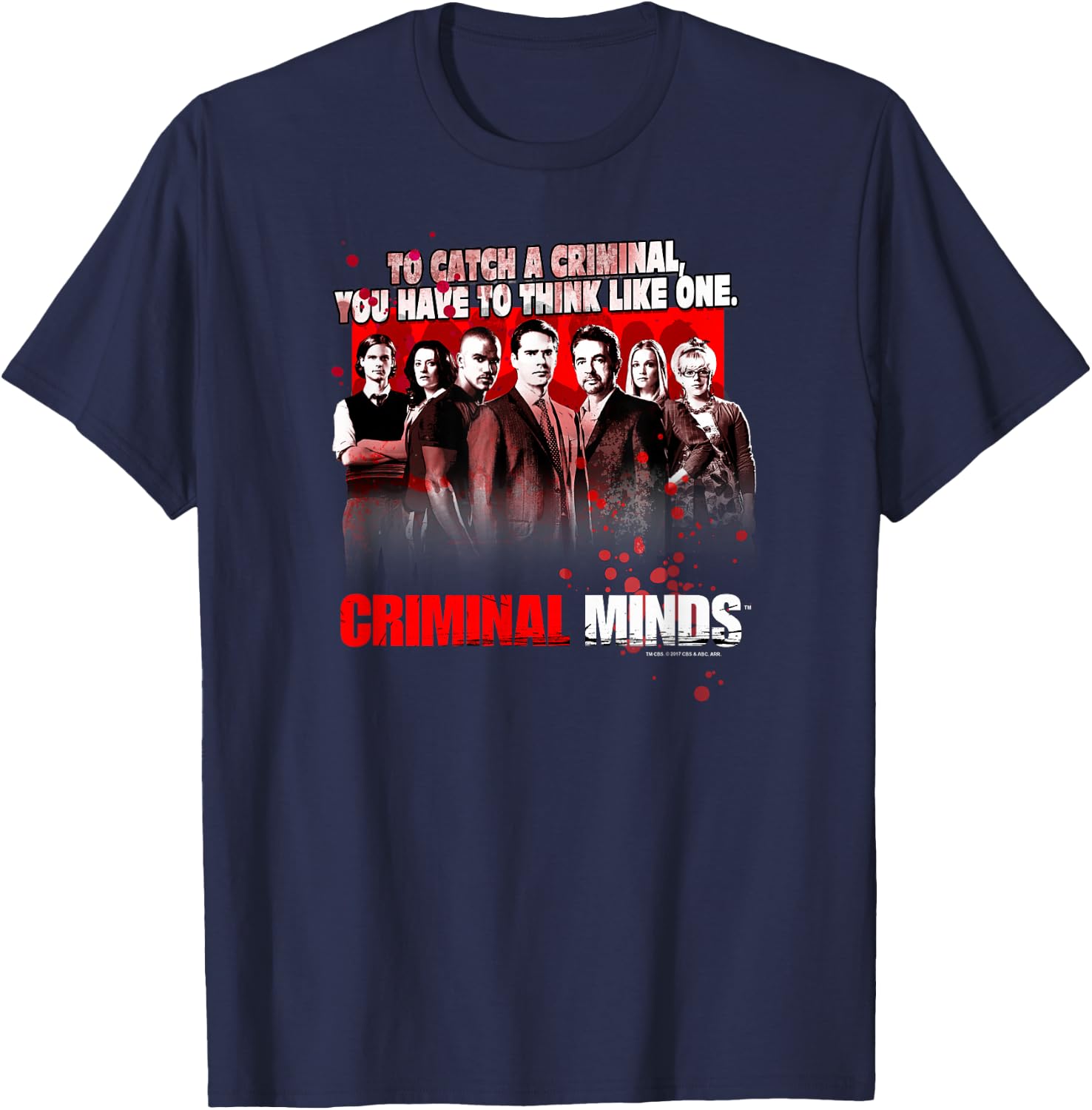Criminal Minds Think Like One T-Shirt - T-Shirt | Navy