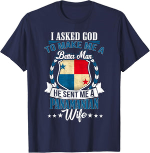 I Love my Panamanian Wife Anniversary for Husband T-Shirt - T-Shirt | Navy