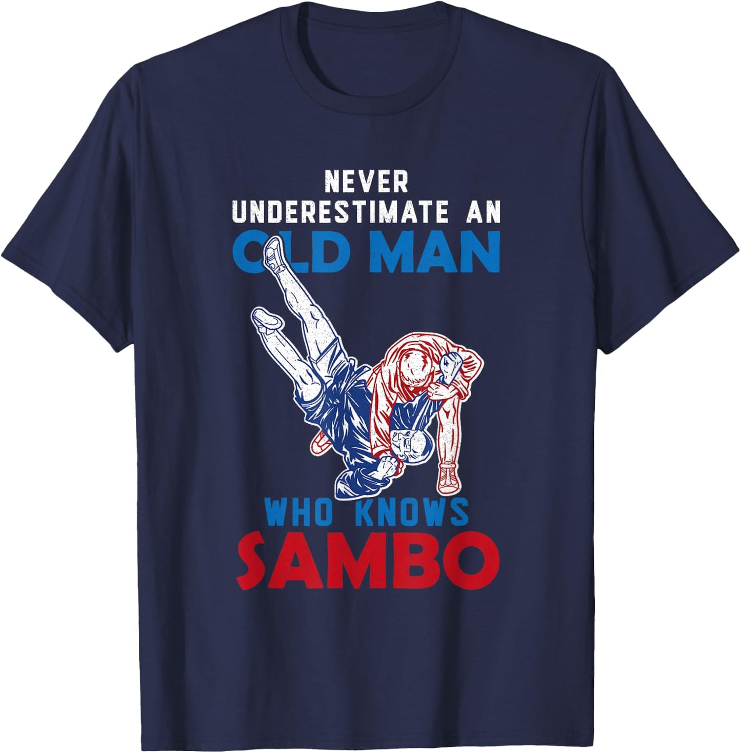 Sambo Rings Martial Arts Russia Soviet Union Martial Arts T-Shirt - T-Shirt | Navy