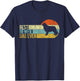 Best Newfie Dad Ever Newfoundland Dog Newfie Owner Retro T-Shirt - T-Shirt | Navy