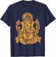 Elephant Om Yoga Ganesha Indian God Ganesh Chaturthi Asian T-Shirt - T-Shirt | Navy