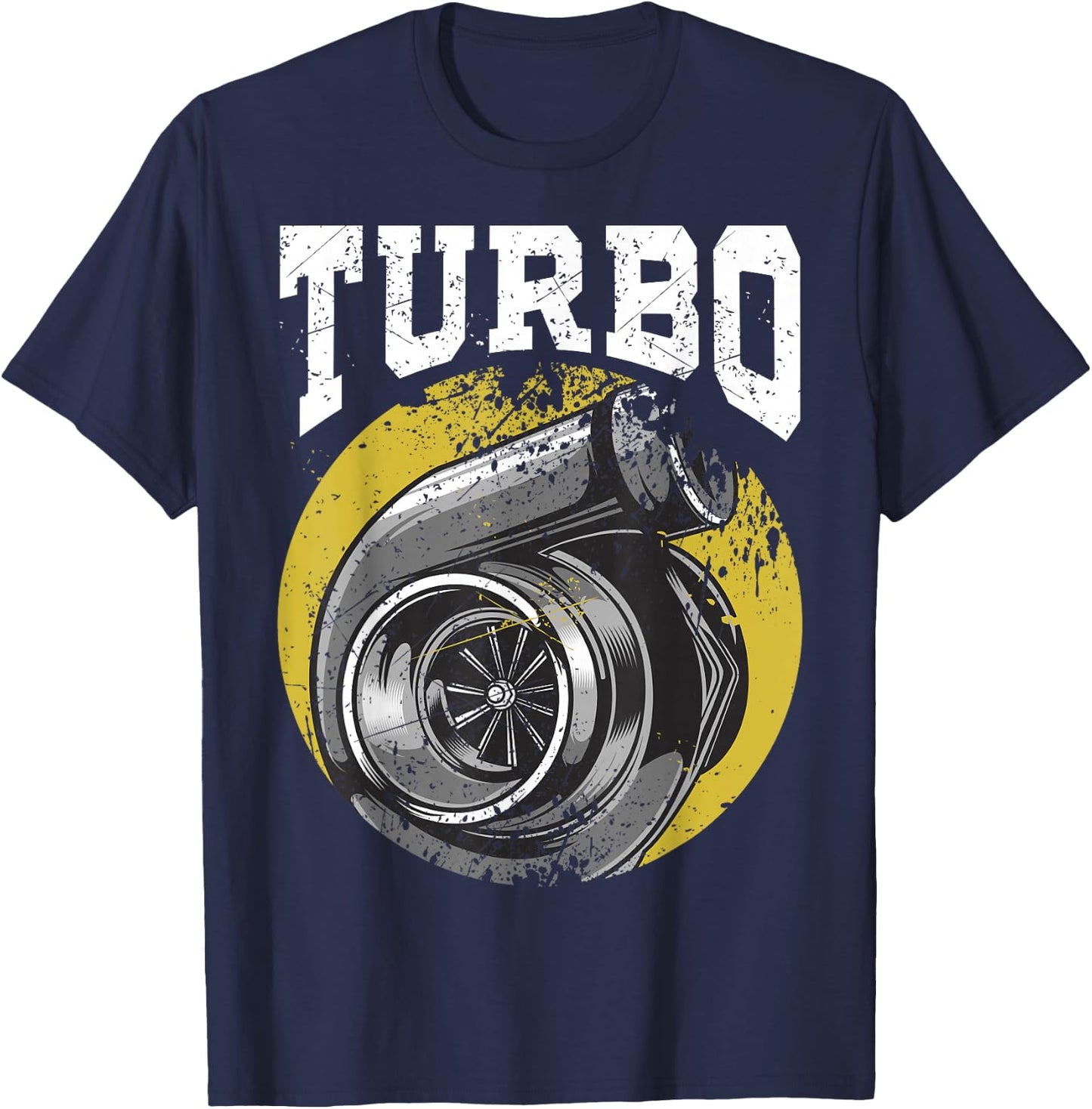 Turbo Charged for Racing Lovers T-Shirt - T-Shirt | Navy