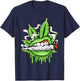 Funny Sexy Lips Cannabis Marijuana Weed Pot Leaf Lover T-Shirt - T-Shirt | Navy